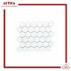 Mosaic Tiles Mozza Hexa Maxi Glossy White 51x59 mm