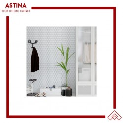 Mosaic Tiles Mozza Hexa Maxi Glossy White 51x59 mm