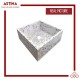 Wastafel Basin Bak Cuci Tangan Meja Kotak Concrete Rocky Teraso Minimalis