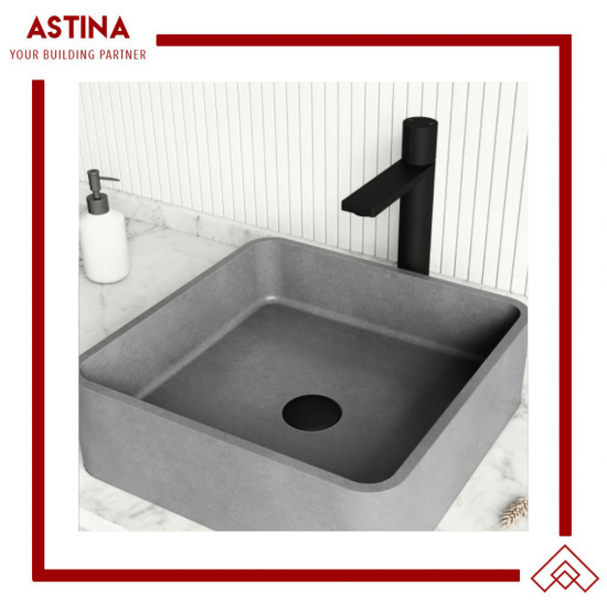 Wastafel Basin Bak Cuci Tangan Meja Kotak Concrete Teraso Minimalis Warna