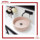 Wastafel Basin Bak Cuci Tangan Meja Bulat Concrete Teraso Minimalis Warna