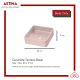 Wastafel Basin Bak Cuci Tangan Meja Kotak Concrete Teraso Minimalis Warna