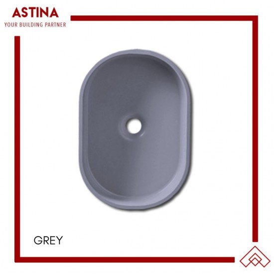 Wastafel Basin Bak Cuci Tangan Meja Oval Resin Concrete Minimalis