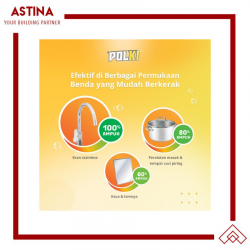 [FREE SPONS] Pembersih Kerak Air Polki 100ml Kaca Saniter Stainless Steel