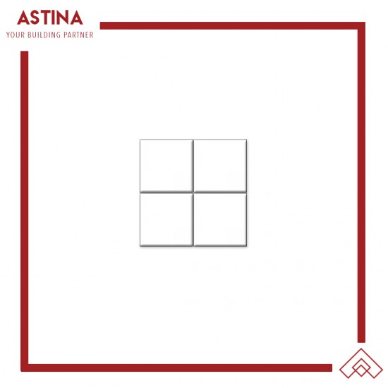 Keramik Mulia Brilliant White Putih Polos 40x40 