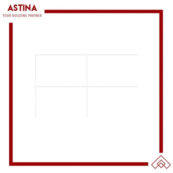 Keramik Mulia Glossy White 25x40 cm
