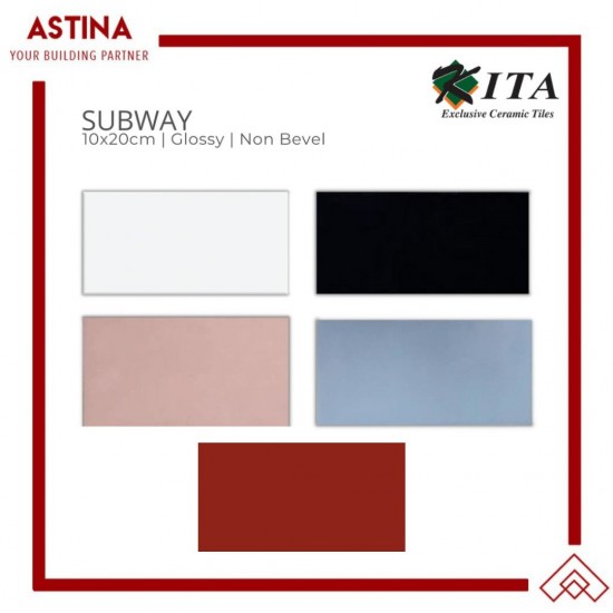 Kita Keramik Subway Non Bevel 10x20cm