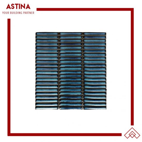 Singres Mosaic Interior Denim Blue Kit Kat Glossy 30,8x28,2 cm